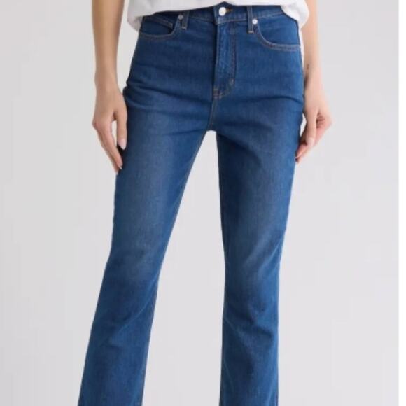 Veronica Beard Carly Crop Kick Flare Jeans Cornflower Size 25 - Picture 7 of 7